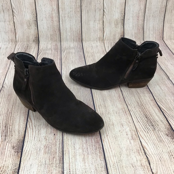 Vince Camuto Shoes - Vince Camuto Brown Zip Ankle Booties Size 7.5 M